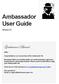Ambassador User Guide