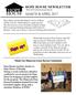 HOPE HOUSE NEWSLETTER Where We Go From Surviving to Thriving MARCH & APRIL Thank You Minnesota Farm Bureau Foundation!