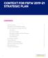 CONTEXT FOR FSFW STRATEGIC PLAN CONTENTS