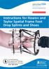 Instructions for Ilizarov and Taylor Spatial Frame Foot Drop Splints and Shoes