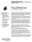 Food Portions. Patient Education Section 9 Page 1 Diabetes Care Center. For carbohydrate counting