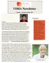 VDHA Newsletter. Highlighted Member. Volume 1: Summer Edition 2017