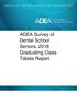 ADEA Survey of Dental School Seniors, 2018 Graduating Class Tables Report