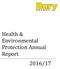 Health & Environmental Protection Annual Report 2016/17