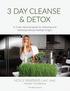 3 DAY CLEANSE & DETOX