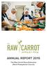 ANNUAL REPORT 2015 The Raw Carrot Soup Enterprise (Paris Presbyterian Church)