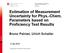Estimation of Measurement Uncertainty for Phys.-Chem. Parameters based on Proficiency Test Results