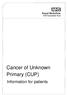 Cancer of Unknown Primary (CUP)