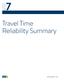 Travel Time Reliability Summary