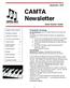 CAMTA Newsletter. September Editor Heather Vedder