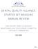 DENTAL QUALITY ALLIANCE: STARTER SET MEASURE ANNUAL REVIEW