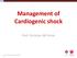 Management of Cardiogenic shock. Prof. Christian JM Vrints
