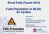 Rural Falls Forum Falls Prevention in MLHD An Update