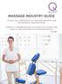MASSAGE INDUSTRY GUIDE