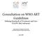 Consultation on WHO ART Guidelines
