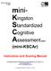 mini- Kingston Standardized Cognitive Assessment (REV)