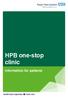 HPB one-stop clinic. Information for patients