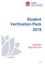 Student Verification Pack 2019