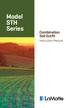 Model STH Series. Combination Soil Outfit. Instruction Manual