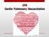 CPR Cardio Pulmonary Resuscitation