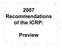 ICRP = International Commission on. recommendations and guidance on. Functioning since 1928.