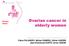 Ovarian cancer in elderly women