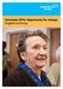 Dementia 2014: Opportunity for change England summary